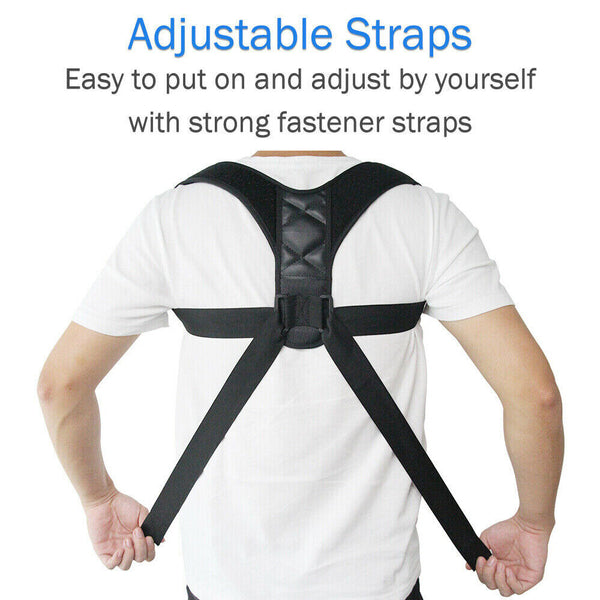 Posture Corrector Clavicle Support Back Straight Shoulders Brace Strap Correct