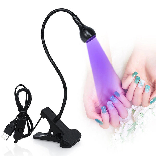 LED Nail Curing Light UV LED Light with Gooseneck Clamp Gooseneck USB Lamp