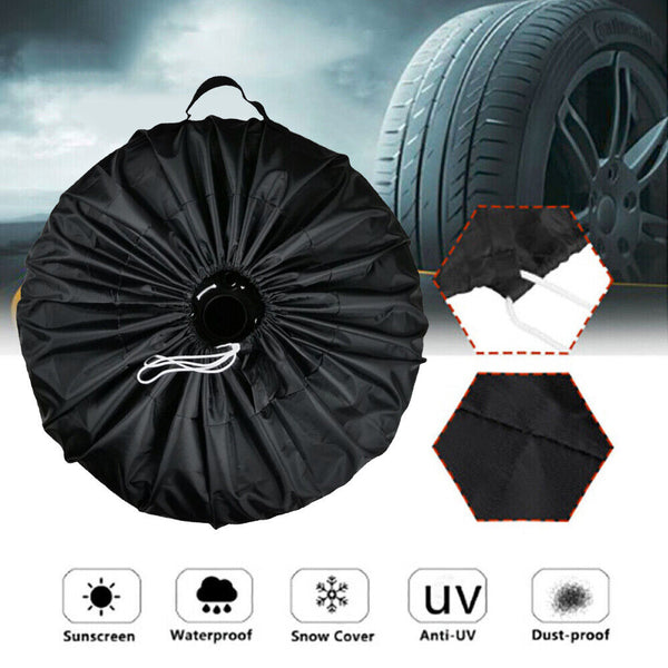13-19inch Spare Tire Cover Black PVC Waterproof Wheel Tyre Cover For All Vehicle