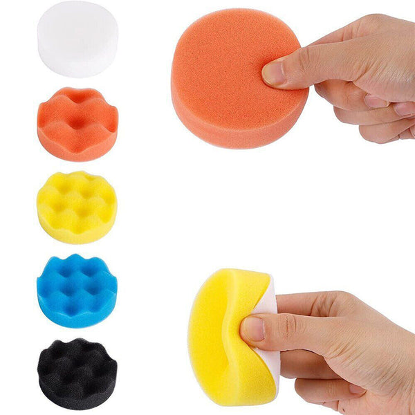 22pcs 3" Polishing Pads Buffing Waxing Pad Polisher Drill Sponge Kit Set For Car