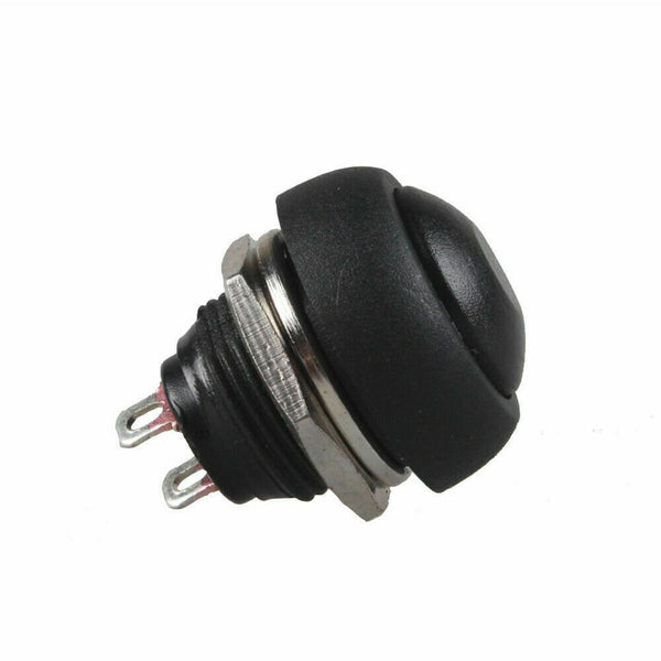 5Pcs Mini Round Switch 12mm Waterproof Momentary Push Button Black 12-24V AU