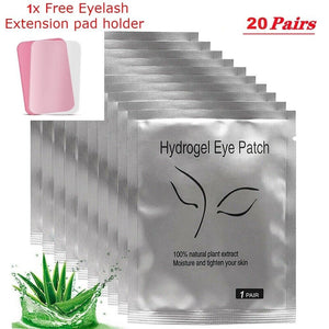 UPTO 2000 Under Eye Gel Pads Free Eyelash Extension Pad Holder Accesories