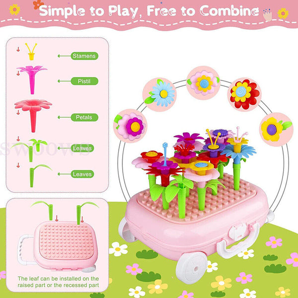 39 Pcs Flower Garden Building Toy Set-STEM Educational Activity For PreSchooler