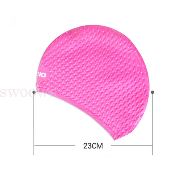 Swimming Cap Silicone Waterproof Adults Men Women Swim Hat for long hair