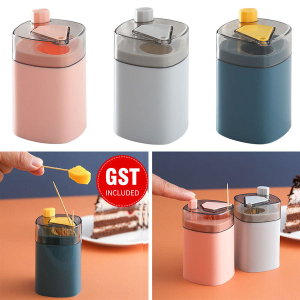 Automatic Popup Toothpick Box Holder Container Portable Toothpick Dispenser