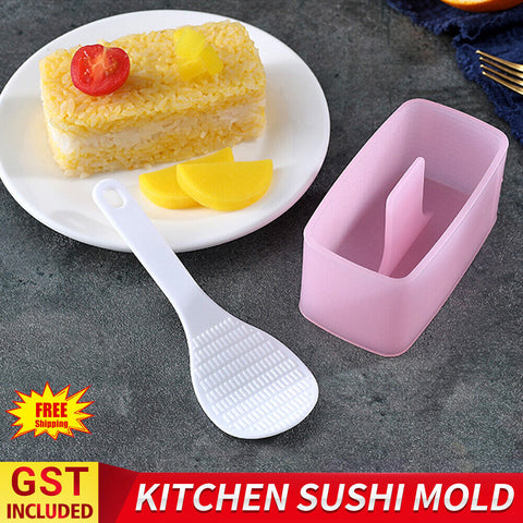 Kitchen Sushi Mold Spam Musubi Mold Onigiri Rice Ball Bento Press Maker Mould AU