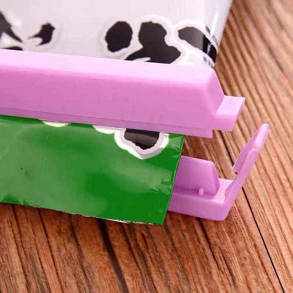 12/24pcs Plastic Sealing Bag Clip Sealer Clamp Kitchen Storage Food Snack Clips