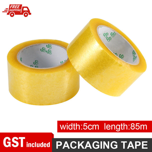 Clear Packaging Tape Sticky Rolls Packing Boxes Cartons 85 metre x 50mm