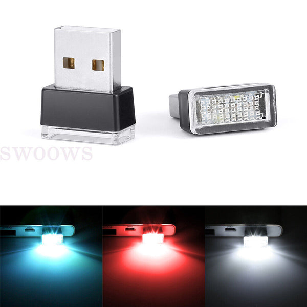 Mini USB LED Light For PC Mac Laptop Car Interior Neon Nights Bulb Lamp