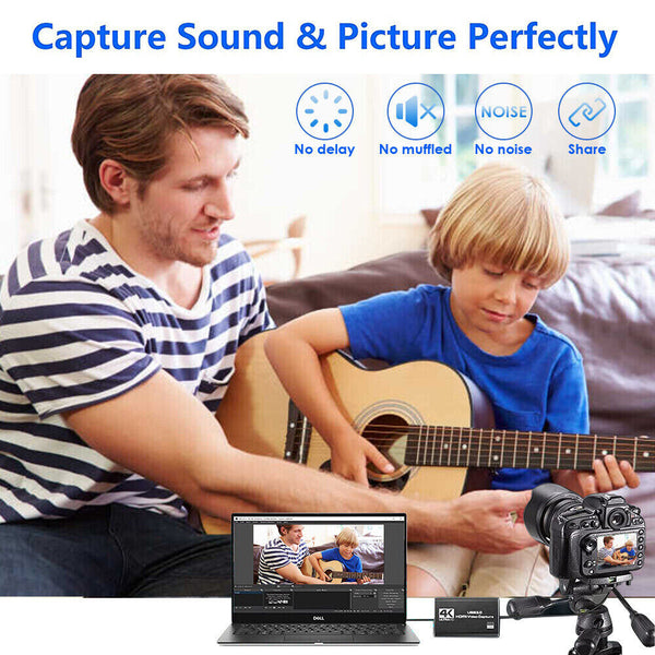 4K Audio Video Capture Card USB 3.0 HDMI Video Capture Device for Live Streaming