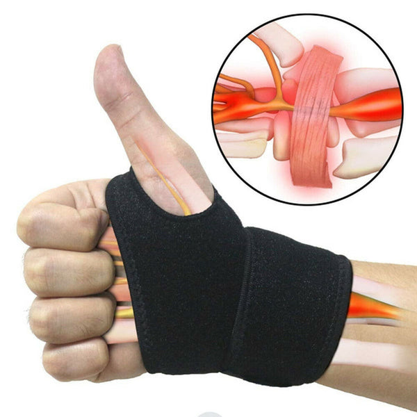 Wrist Support Splint Brace Protection Strap Carpel Tunnel forCTS RSI Pain Relief