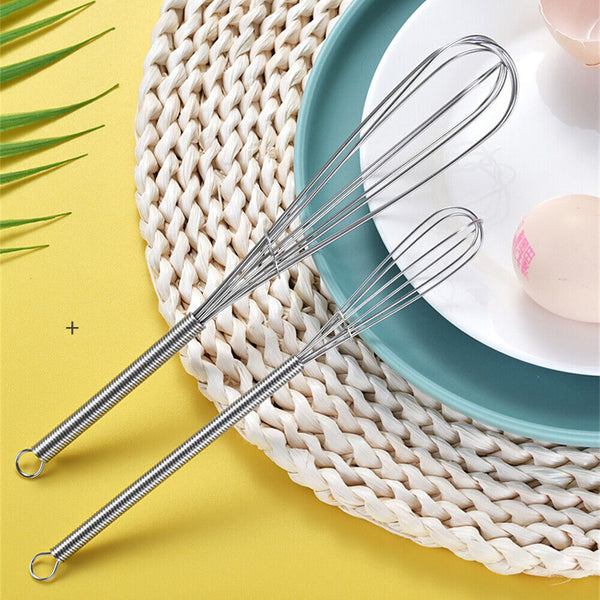 5 7 inch 2Pcs Whisk Set Whiskettes Egg Gravy Sauce Mini Kitchen Tool Whisks AU