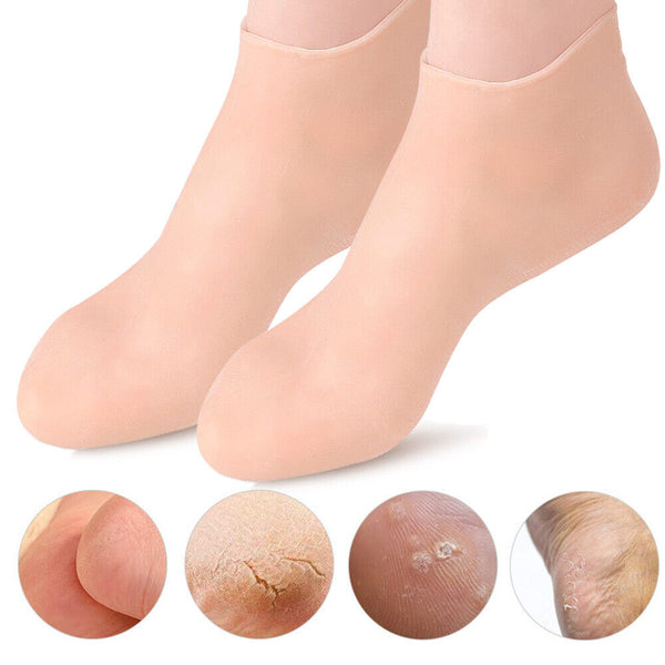 1 Pair Foot Care Socks Spa Silicone Moisturizing Gel Anti Cracking Protect
