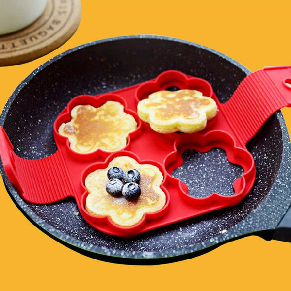 Silicone Pancake Pan Non Stick Flipper Perfect Breakfast Egg Maker Omelette Tool