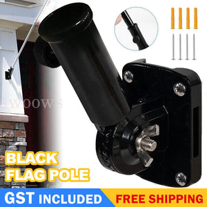 Flag Pole Holder Mounting Bracket Adjustable Flagpole Rod Hitch Bracket