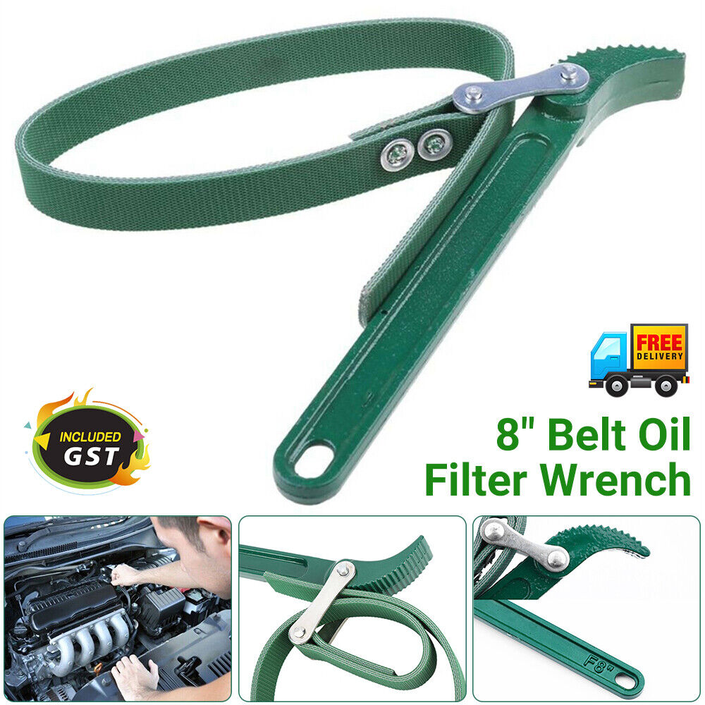 Oil Filter Belt Wrench Puller Strap Spanner Filter Cartridge Removal Tool NEW AU