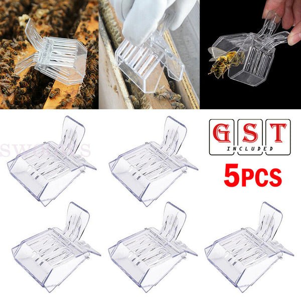 5pcs Queen Cage Clip Bee Catcher Beekeeper Beekeeping Tool Plastic Equipment