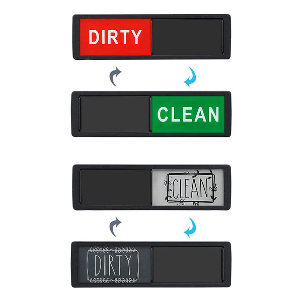 New Clean Dirty Dishwasher Magnet Sign Magnetic Indicator Easy Read Non-Scratch