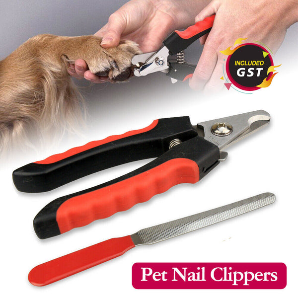 Pet Dog Cat Nail Clippers Professional Toe Trimmer Grooming Steel Clipper Tool