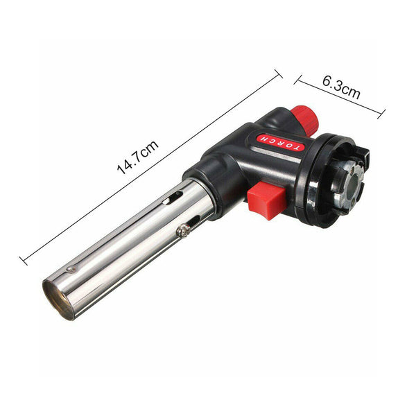 3XButane Gas Torch Blow Lighter Flame Gun Burner Torch Welding BBQKitchen Baking