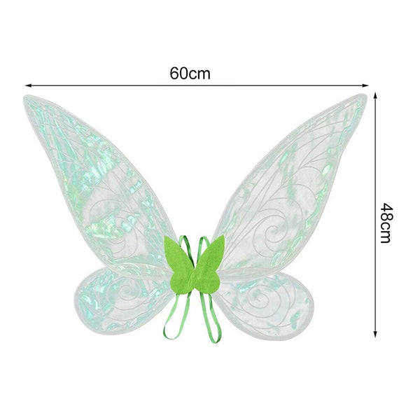 1/4PCS Butterfly Fairy Wings Costume for Women Girls Sparkle Princess Angel Wing