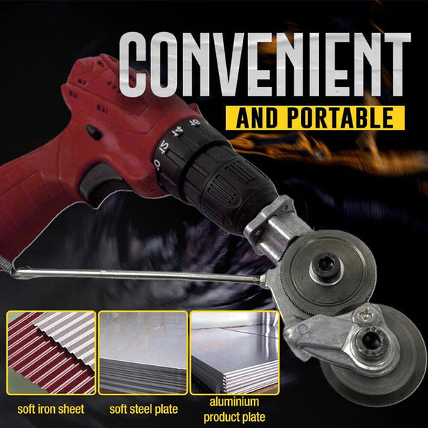 Safe and Durable Electric Drill Plate Cutter Attachment Electric Drill Shears AU