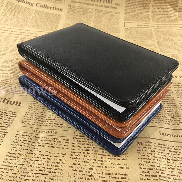 A7 Multifunction Pocket Planner Notebook Small Notepad Note Book Leather Cover