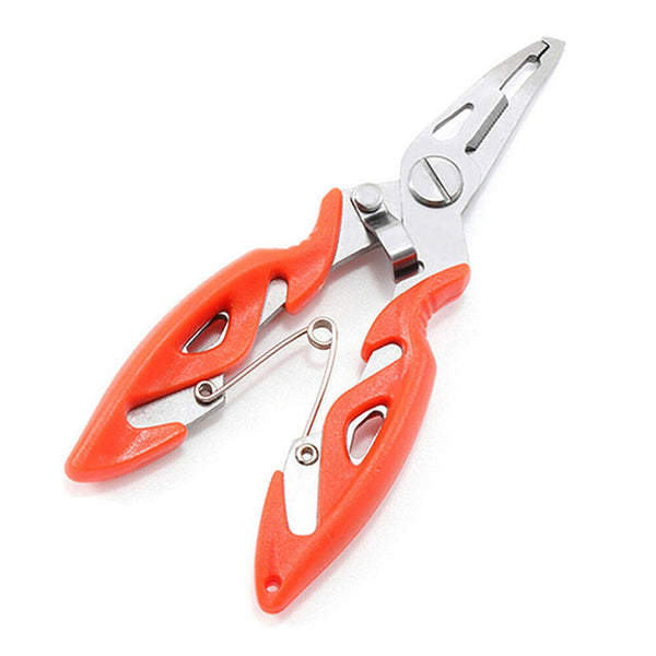 1/2PCS Fishing Pliers Scissors Line Cutter Braid Split Ring Tool Lip Grip TACKLE