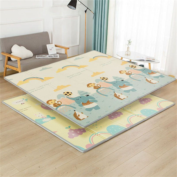 Baby Play Mat Crawling Folding Kids Pad Waterproof XPE Foam Rug Carpet 200x180cm