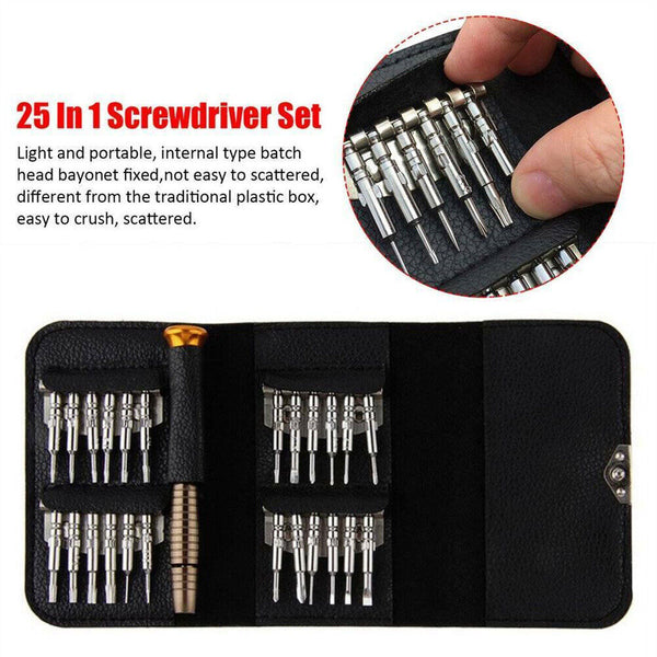 25 in 1 Precision Screwdriver Set Tool Kit Mini Small For Torx Repair Fix Laptop