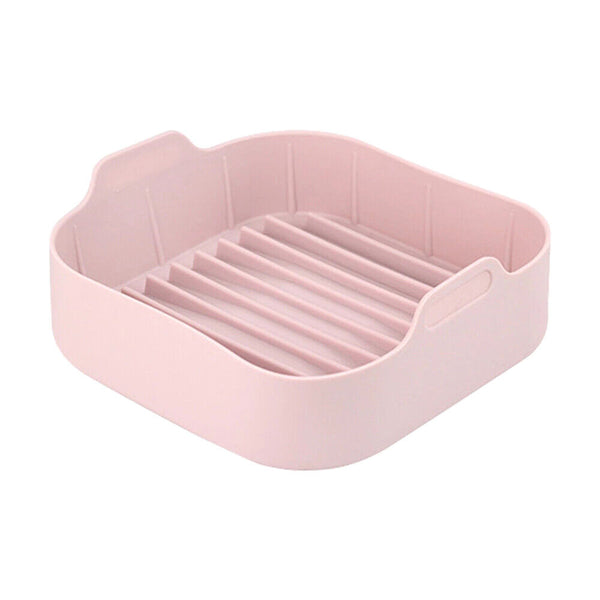 1/3Multifunctional Air Fryer Silicone Pot Non-stick Oven Accessories Baking Tray