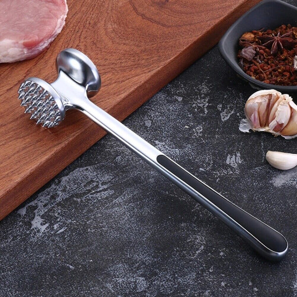 Double Sides Meat Tenderizer Tool Meat Tenderizer Tool Hammer Stainless Steel AU