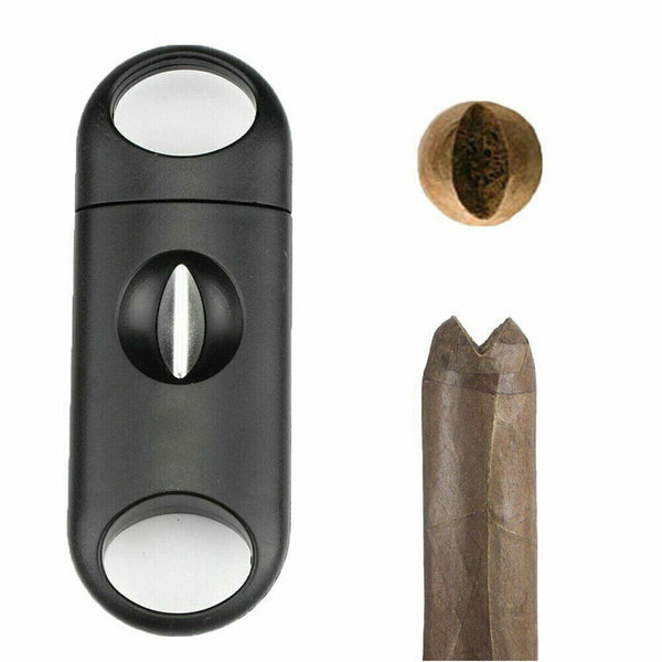 V-Cut Cigar Cutter Stainless Steel Blade Clipper Scissors Tobacco Tool AU