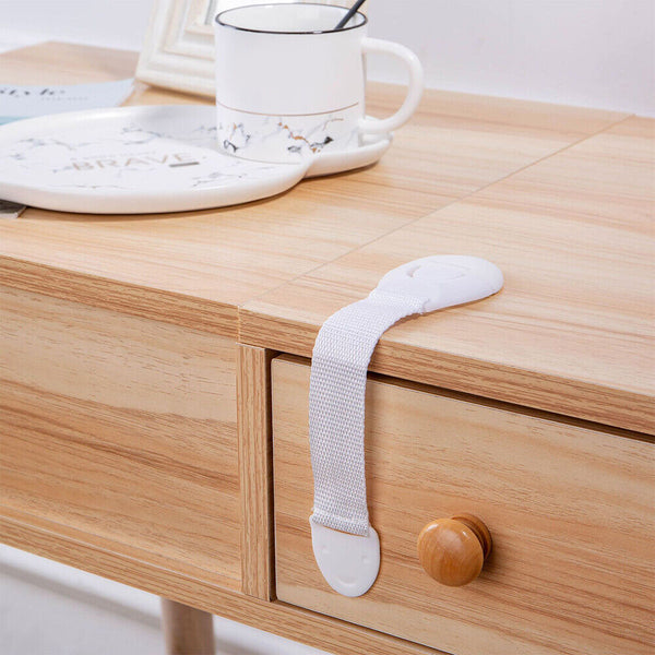 Child Kids Baby Safety Locks Door Drawers Cupboard Oven Cabinet Adhesive Belt AU