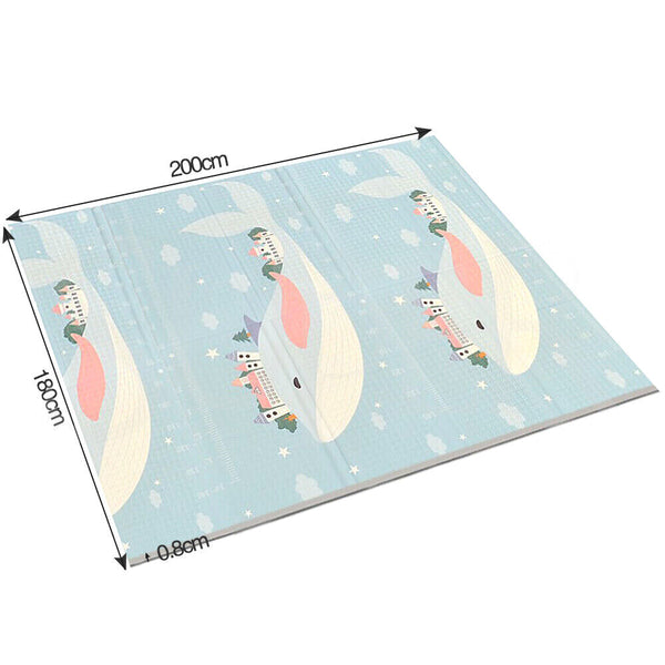 Baby Play Mat Crawling Folding Kids Pad Waterproof XPE Foam Rug Carpet 200x180cm