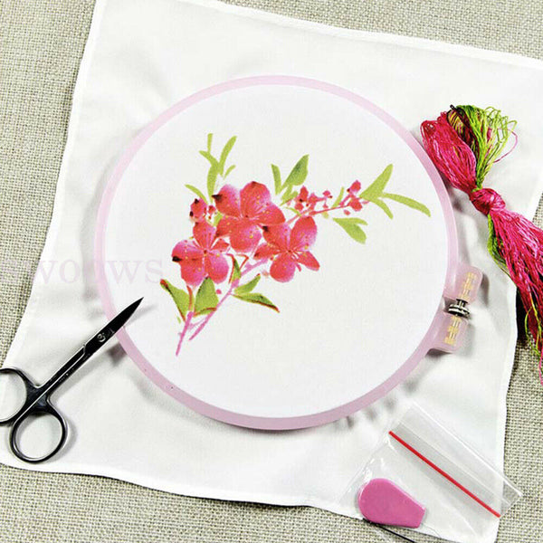 Plastic Cross Stitch Machine Embroidery Hoop Ring Sewing DIY Tools AU 21cm