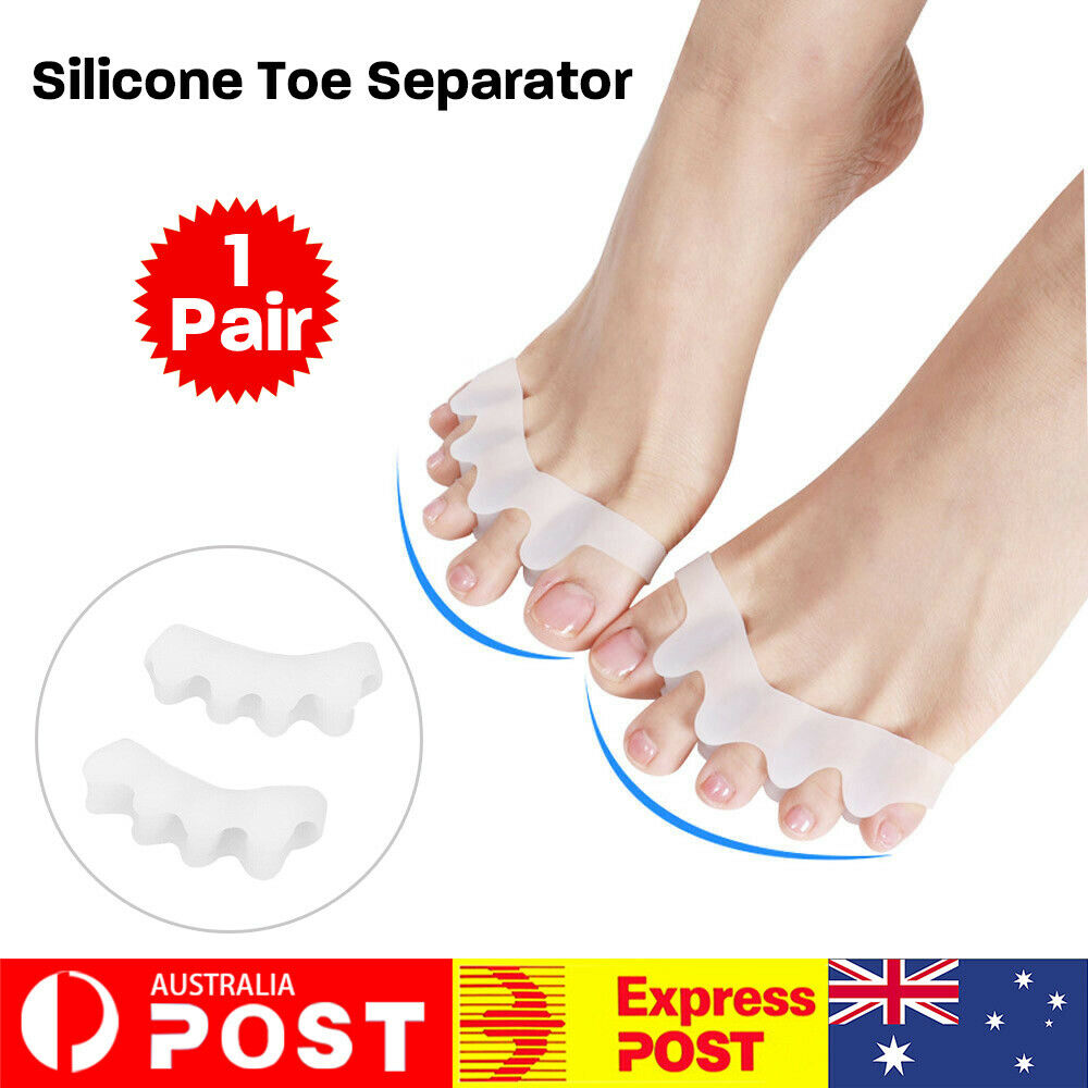 Silicone Toe Separator Gel Bunion Corrector Spreader Pain Relief Hallux Valgus