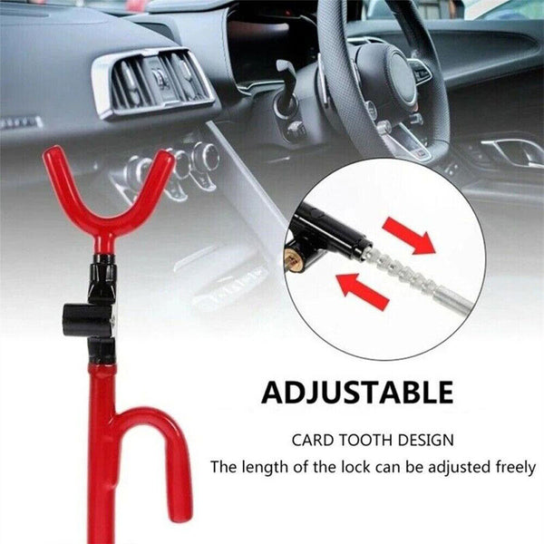 Steering Wheel Lock The Club Twin Hooks Anti Theft Universal Car Van Truck SUV
