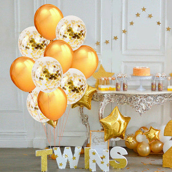 10-20Pcs Confetti Latex Balloons Set Balloon Birthday Wedding Party Decorations