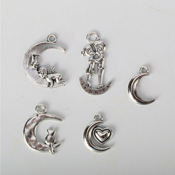 70PCS Bulk Tibetan Silver Mixed Charms Pendant Jewelry DIY Making Craft Findings