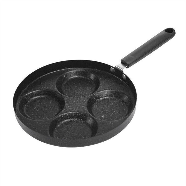 4 Holes Korean Frying Pan Carote Non-stick Round Fry Egg Pancake Pan Giftbox