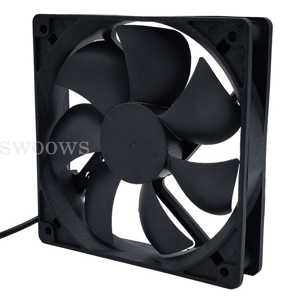 2PCS USB Cooling Fan Silent Fan Fr Computer Case PC CPU Case 5V 120x120x25mm AU