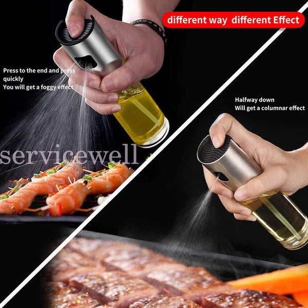 1/2PCS 100ml Oil Sprayer Olive Bottle Kitchen Cooking Spray Dispenser BBQ Baking