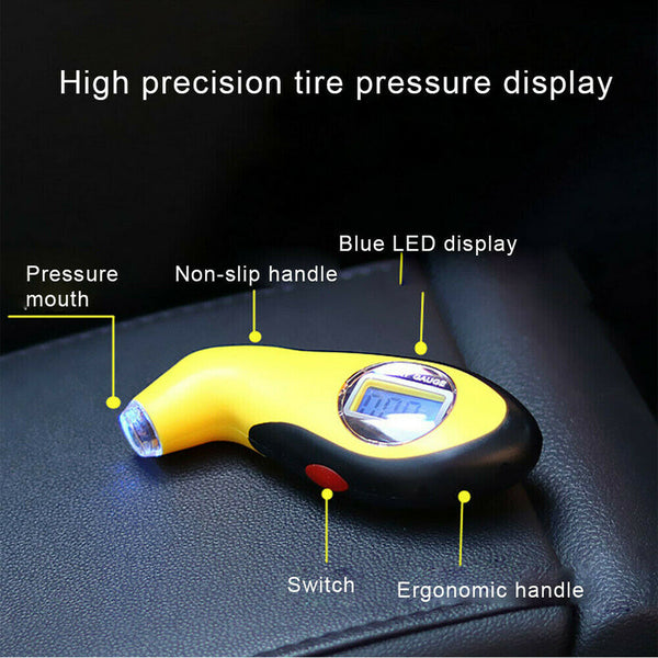 Tire Pressure Guage Digital Car Bike Truck Auto Air PSI Meter Tester Tyre Gauge