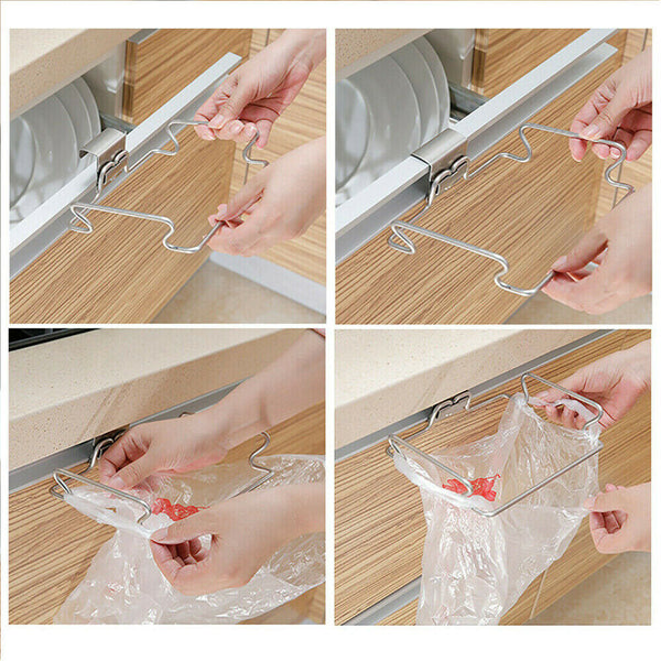 RUBBISH GARBAGE WASTE BAG HOLDER BRACKET RACKS HANGER KITCHEN CUPBOARD HANGING