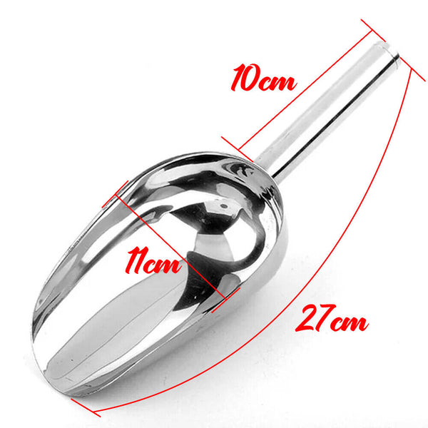 5 Stainless Steel Scoop Ice Buffet Candy Kitchen Shovel Nut Pet Food Flour Scoop