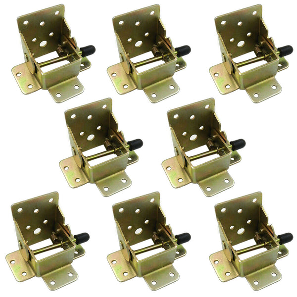 4/8x Folding Table Leg Self Lock Extension Brackets Fittings Foldable Hinge DIY