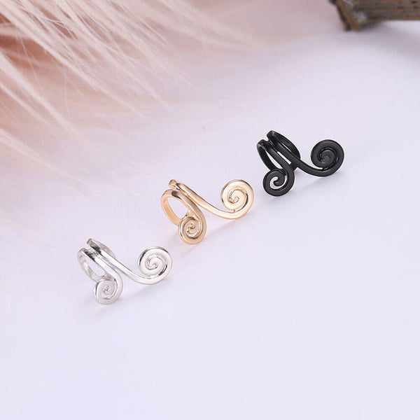 1 Pair Non Piercing Acupressure Slimming Earrings Cuff Clip Weight Loss