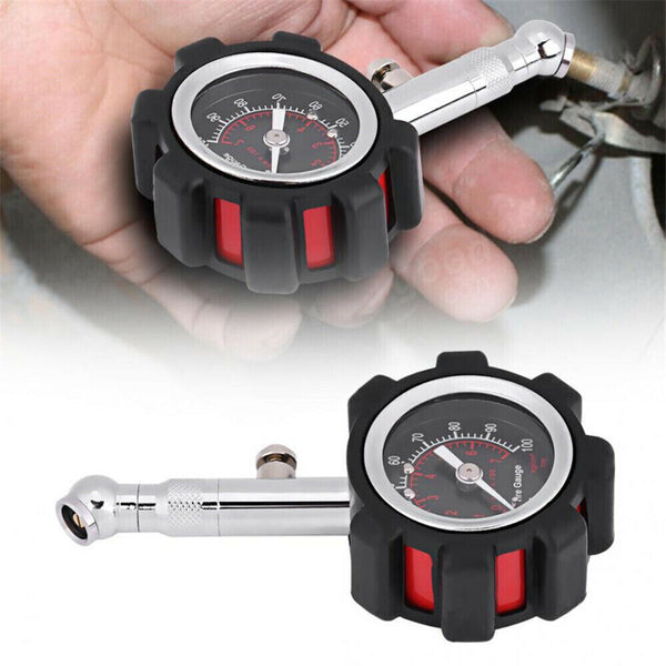 Tyre Air Measurement Tire Pressure Gauge 100 PSI Fit Car Truck Motorcycle Bike