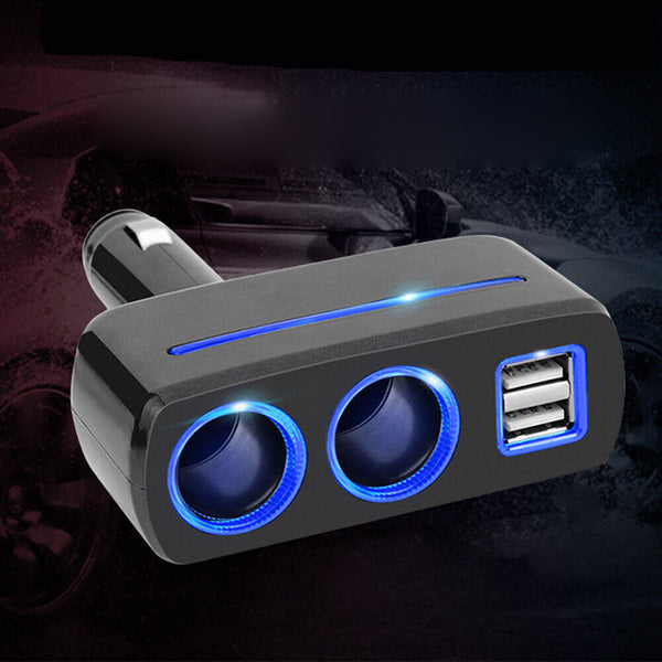 Car Charger Cigarette Lighter Double Power Adapter Socket Splitter Dual USB